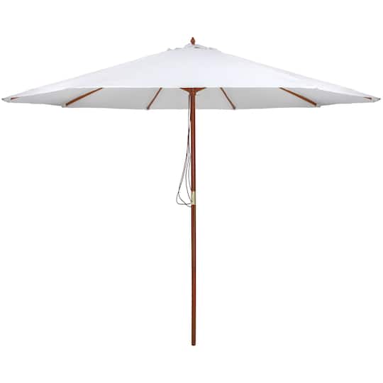 8 patio umbrella with wooden pole Boho Fringe Fiberglass Ribs Outdoor Tassel Umbrella For Garden, Deck Enjoy your outdoor space in comfort with the Northlight Outdoor Patio Market Umbrella 8.5ft. Outdoor Patio Market Umbrella